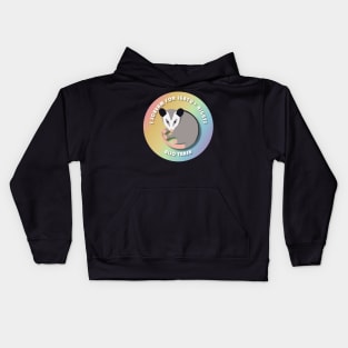 Opossum Screams For LGBTQ+ Rights Kids Hoodie